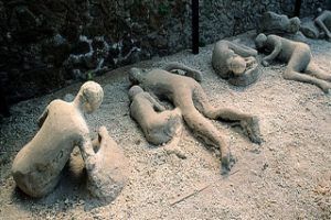 El molde sellado de Pompeya y Herculano