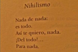 Una sencilla vía de salida del Nihilismo