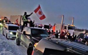 Camioneros canadienses por la libertad