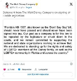 Disney definitivamente pro-LGBTQ para niños